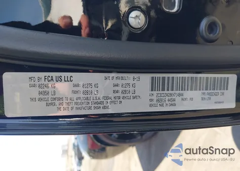 2019 Dodge Challenger Sxt из США, поврежденный, VIN 2C3CDZAG9KH714844